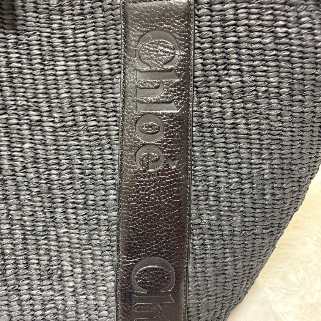 海様専用 【美品】【Chloe】WOODY ペーパー ラージバスケット - メルカリ