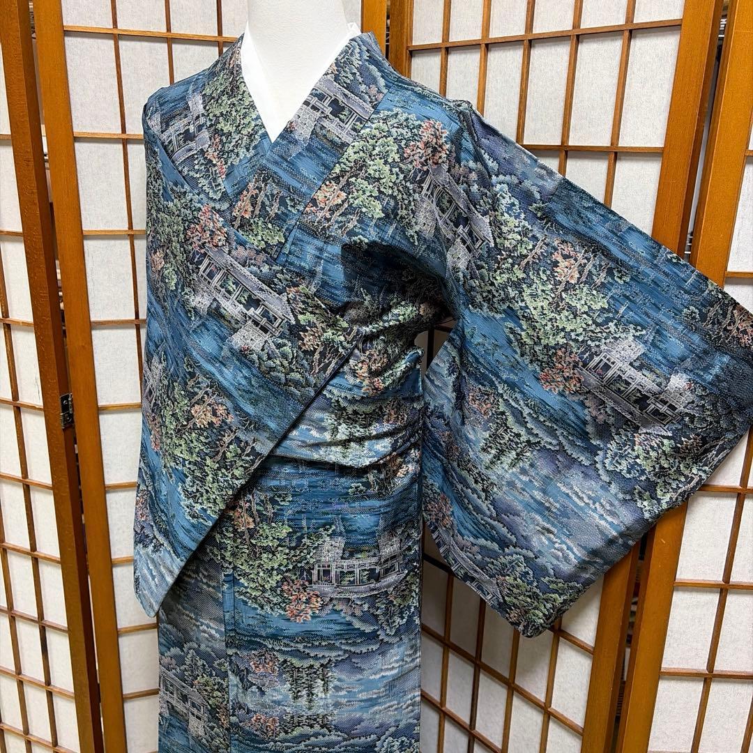 s*n様 正絹　大島紬《風景》