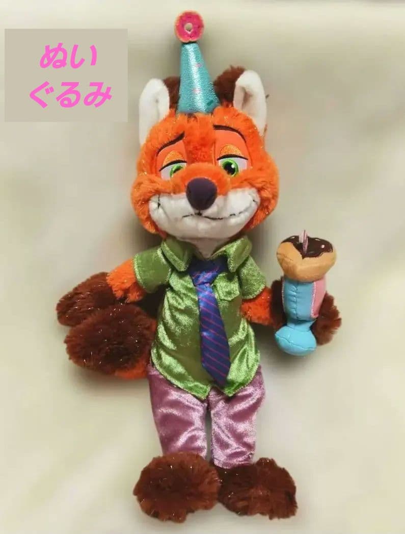 ニック・ワイルド ぬいぐるみ 10TH ズートピア ディズニーストア 10