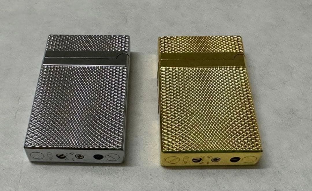 人気キンッ音 ローラー式 ガスライター ゴールド シルバー 2個セット