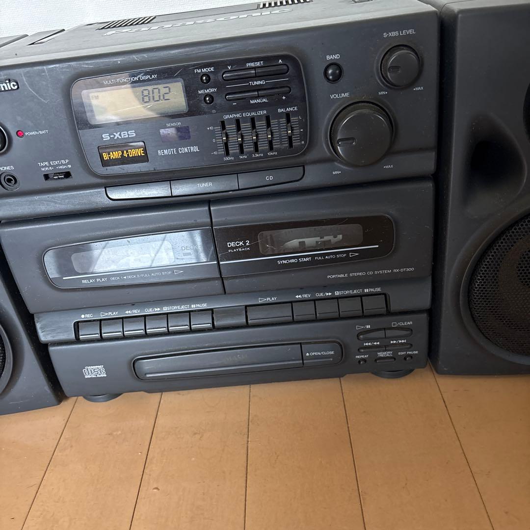 Panasonic S-XBS ミニコンポ CDカセットデッキ - メルカリ