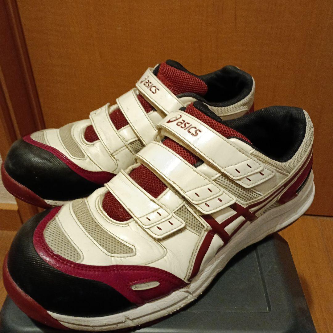 asics 安全靴 ホワイト/レッド ベルクロ ☀️👍 ﻿ ﻿ Limited Color ﻿ asics safety shoes ﻿ ﻿ 本日入荷です