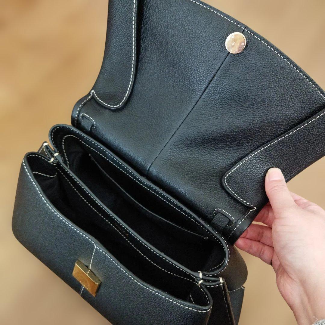 Haru様 POLENE Mokki 2WAYレザーショルダーバッグ ブラック - メルカリ