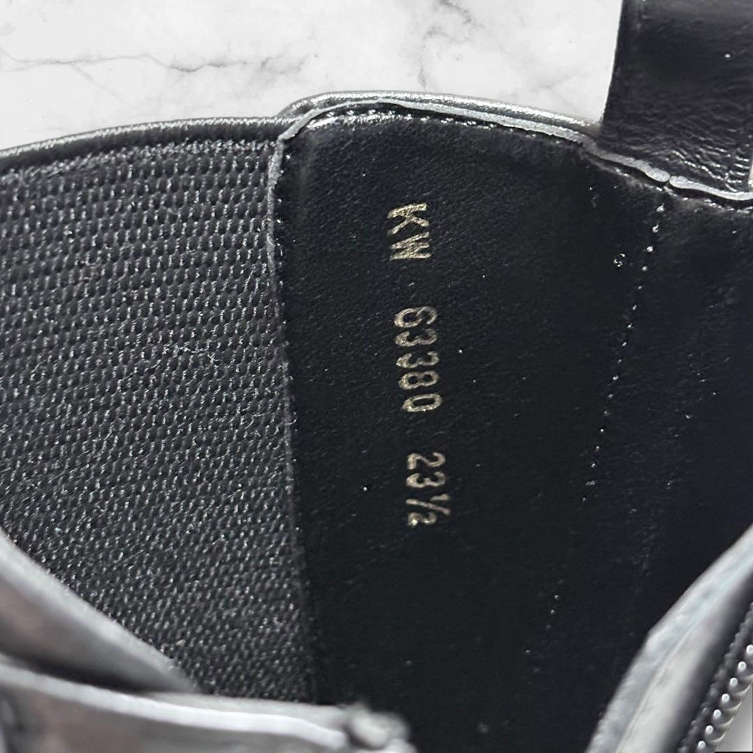 極美品✨DIANA ダイアナ レースアップ ブーツ 23.5cm レザー 黒