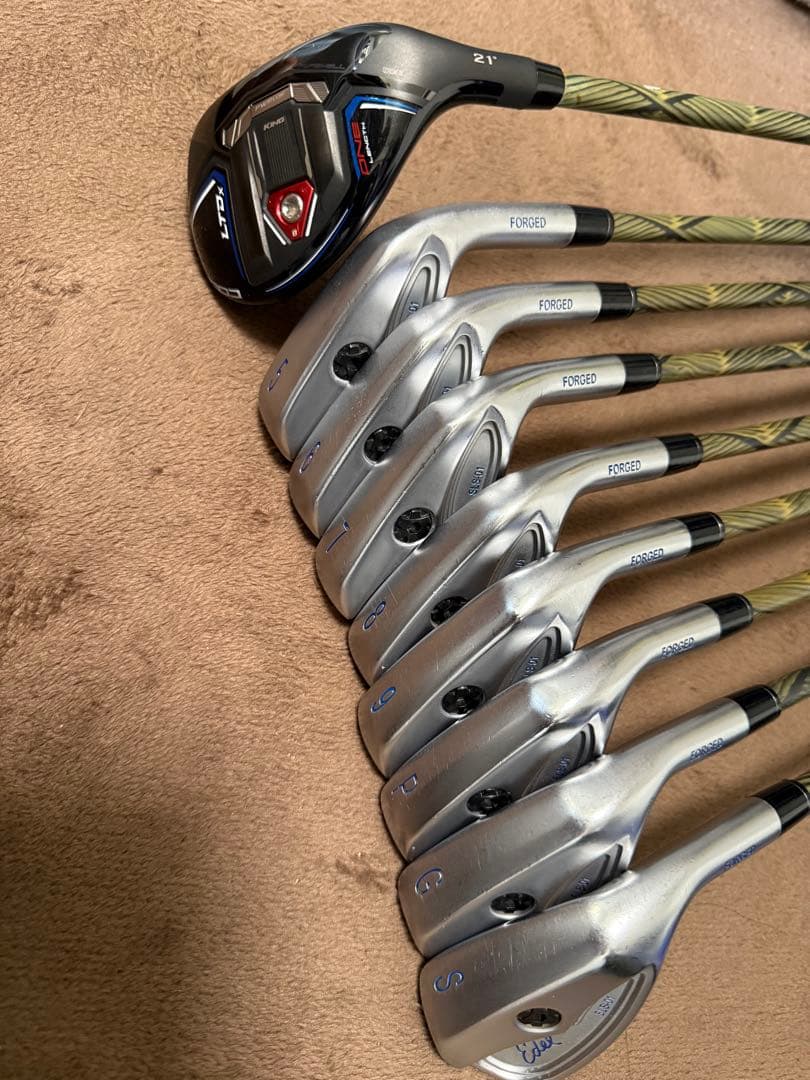 【超激レアスペック】 【イーデル】ワンレングスアイアン8本＋1本（全9本セット） 超激レアスペック】 【イーデル】ワンレングスアイアン8本＋1本（全9本