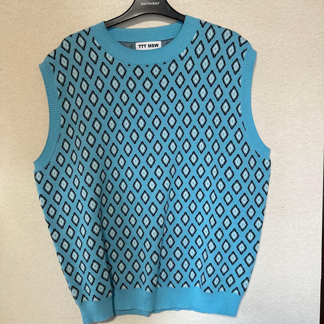 TTT MSW Diamond knit polo vest