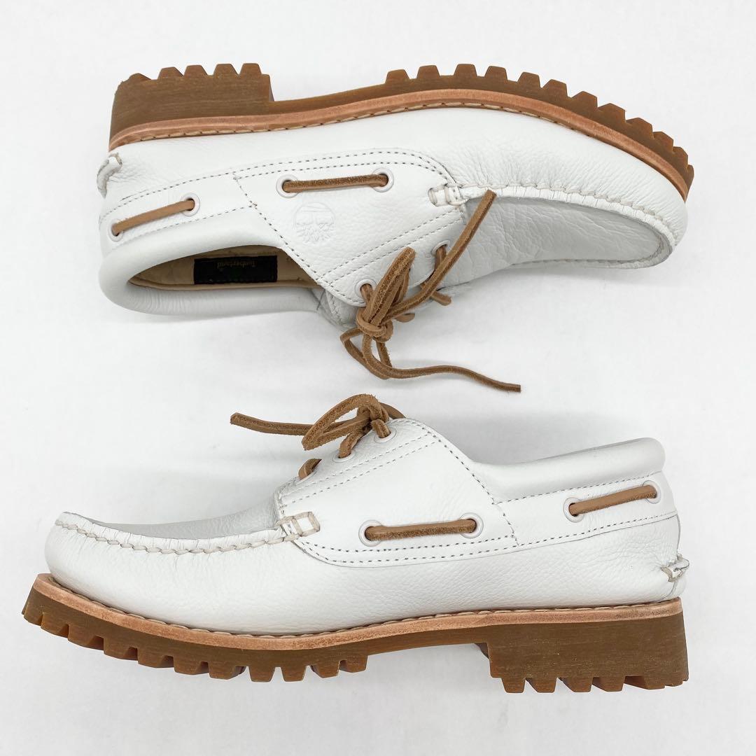 A16172 美品 ティンバーランド 3アイクラシックラグ 白 26 - メルカリ