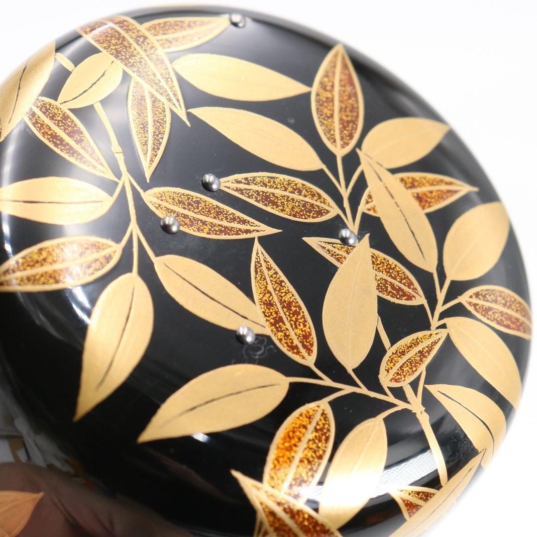 中村宗悦作 笹露蒔絵 中棗 薄茶器 茶道具 共箱 共布 V1052 - メルカリ