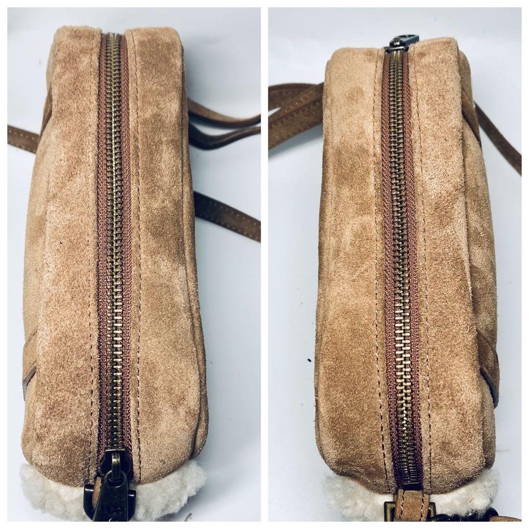 極美品 【UGG】アグ ボア スエードファー クロスボディ ショルダー