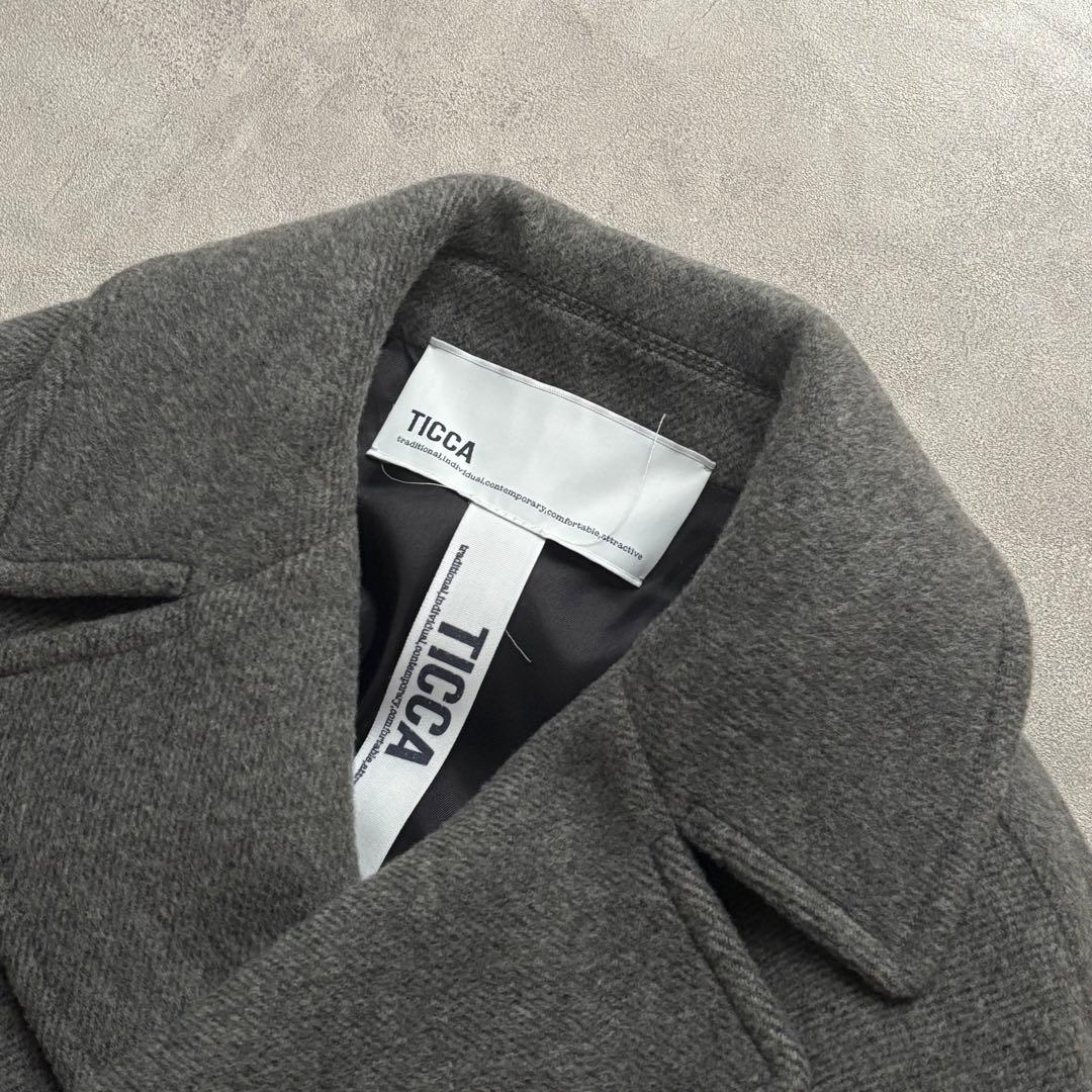 TICCA 2025 美品 ティッカ ピーコート グレー - メルカリ