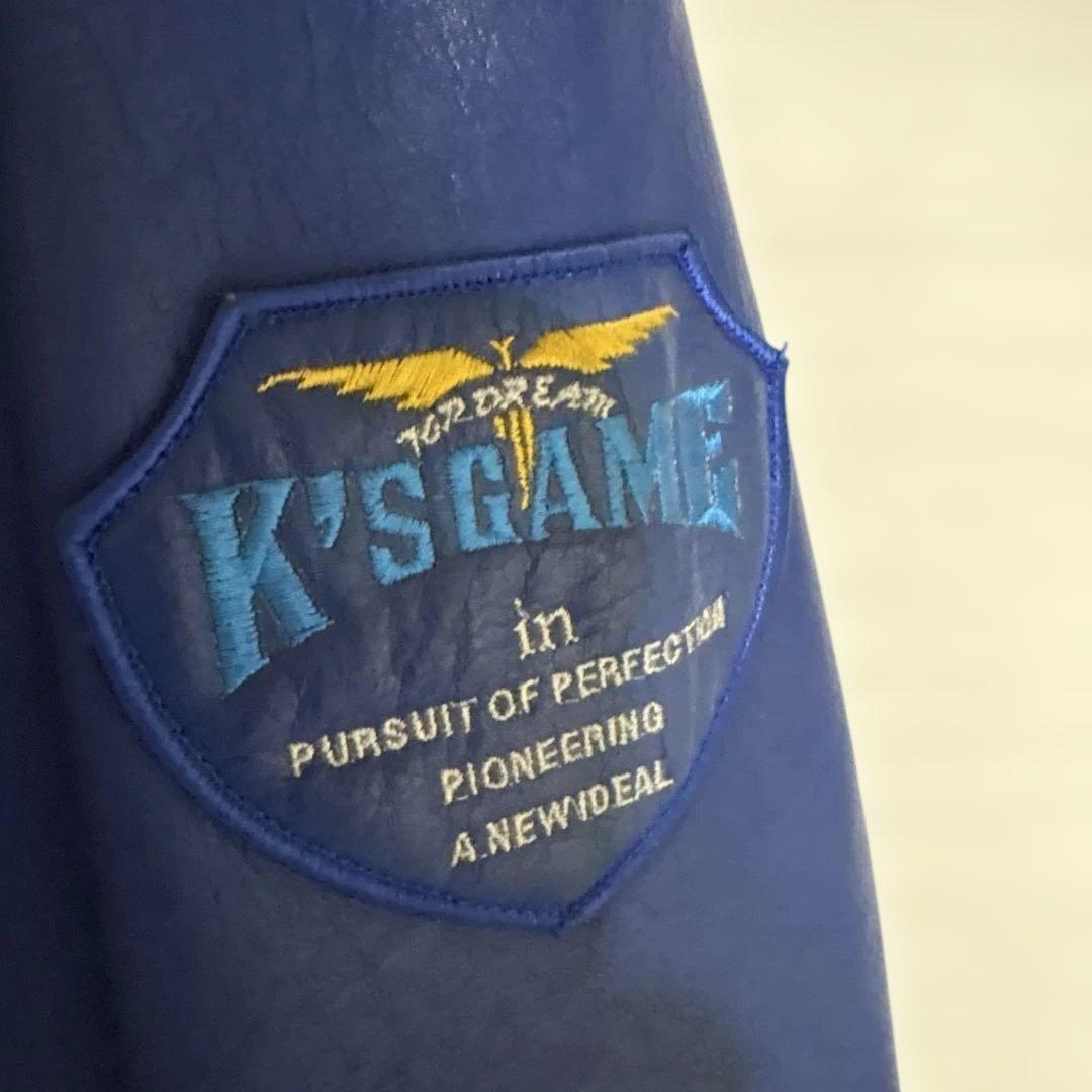 K's Garage 青 レザー スタジャン 岩城滉一 定価150000円 - メルカリ