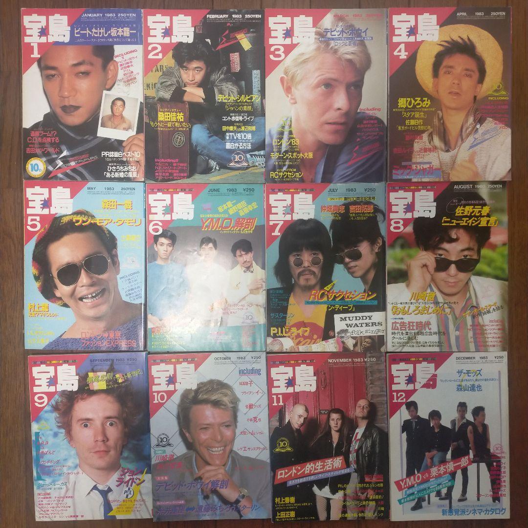 サブカル雑誌 宝島 1983年1月〜12月号 年間12冊セット - メルカリ
