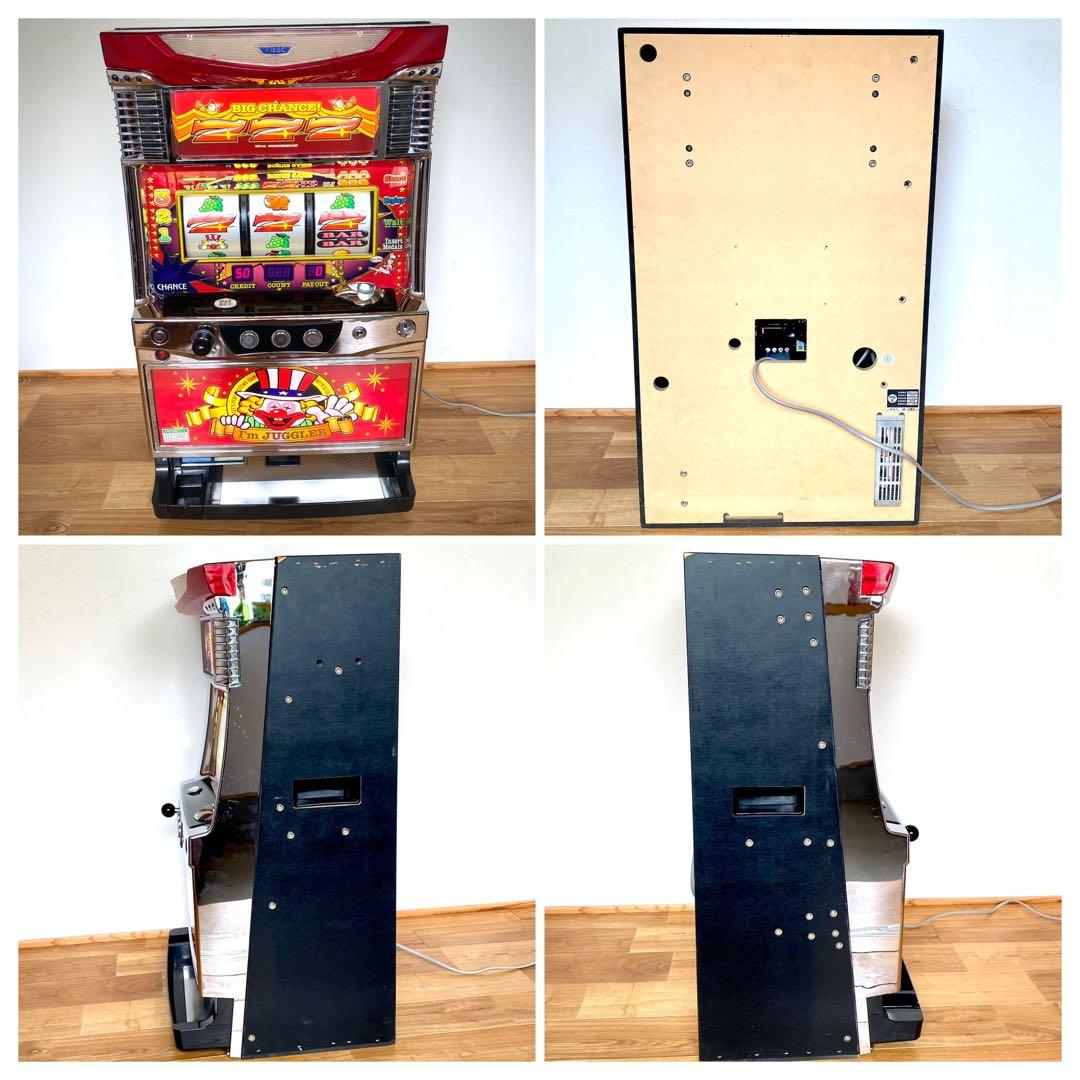 パチスロ実機 5号機 ニューアイムジャグラーEX-C 家庭用電源 コイン