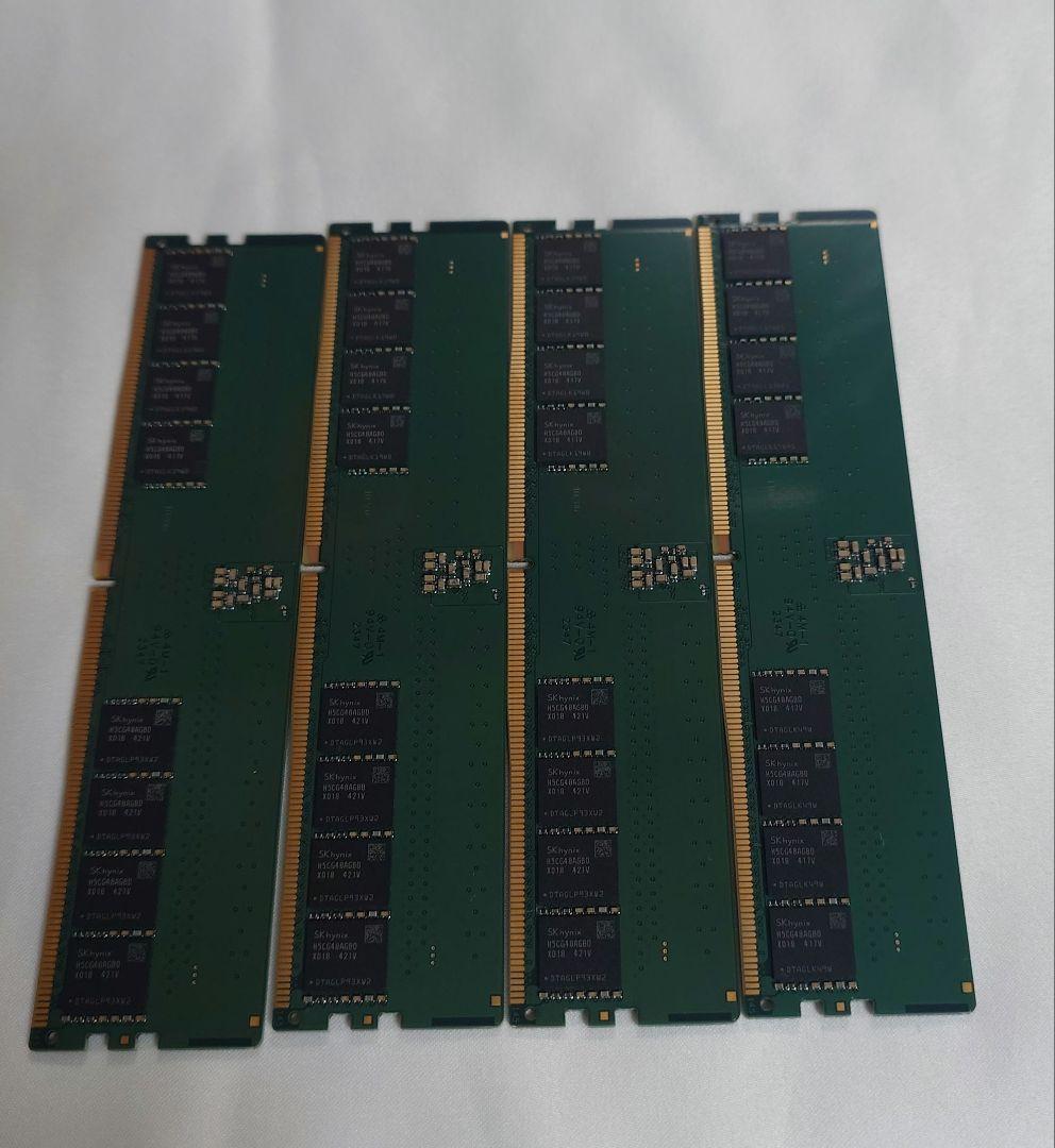 DDR5メモリ 5600MHz 32GB×4枚セット　128GB W5U5600CS-32G | CFD Standard DDR5-5600 デスクトップ用メモリ 2枚組