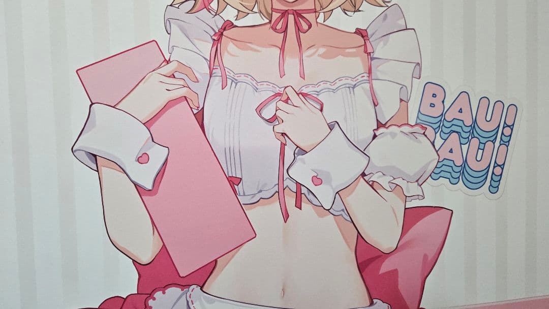 コミケ C105 ホロライブ フワモコ 等身大タペストリー - メルカリ