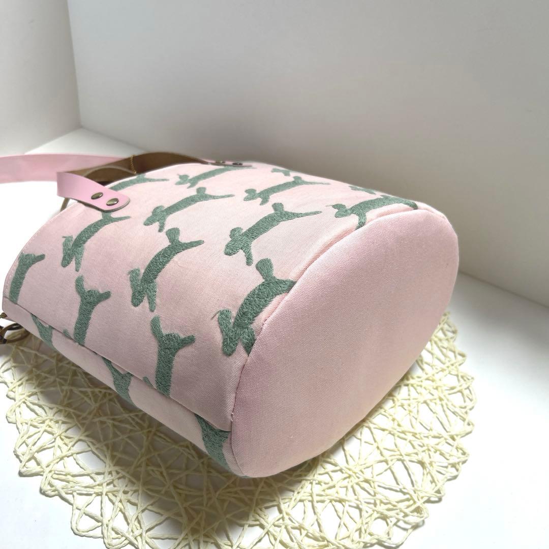 《感謝価格》ミナペルホネンオパール底バッグ(肩掛けショルダー付き)