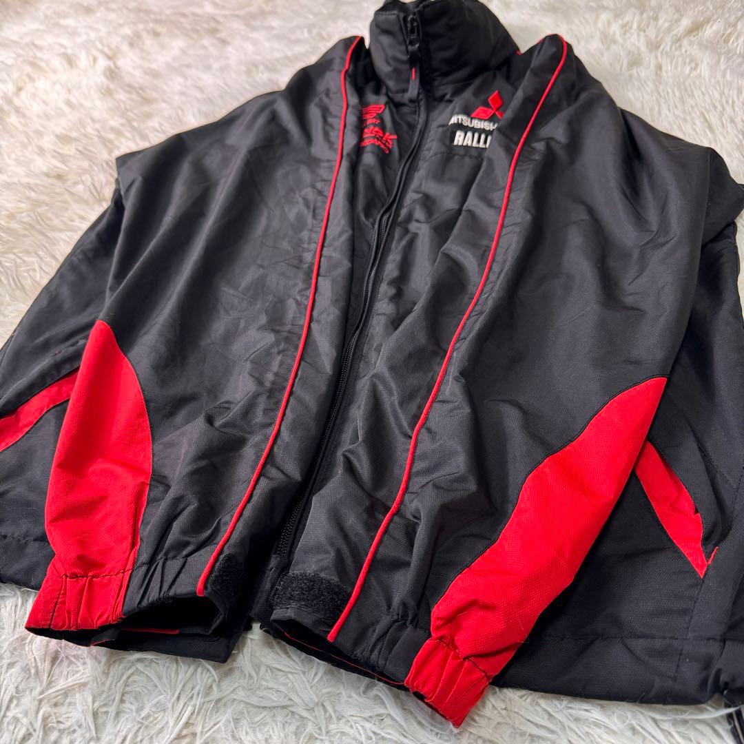 希少✨RALLI ART ナイロンジャケット 三菱 WRC 企業ロゴ 刺繍 M - メルカリ