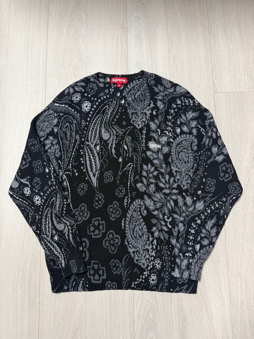 美品 着用回数2回 24ss Printed Paisley Sweater - メルカリ