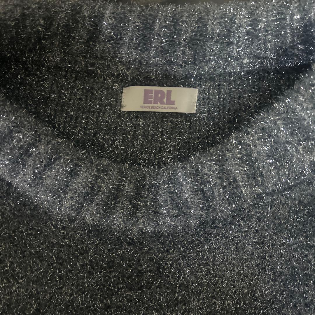 最終値下げ‼️ERL スカルデザイン グレーラメセーター - トップス超 安い