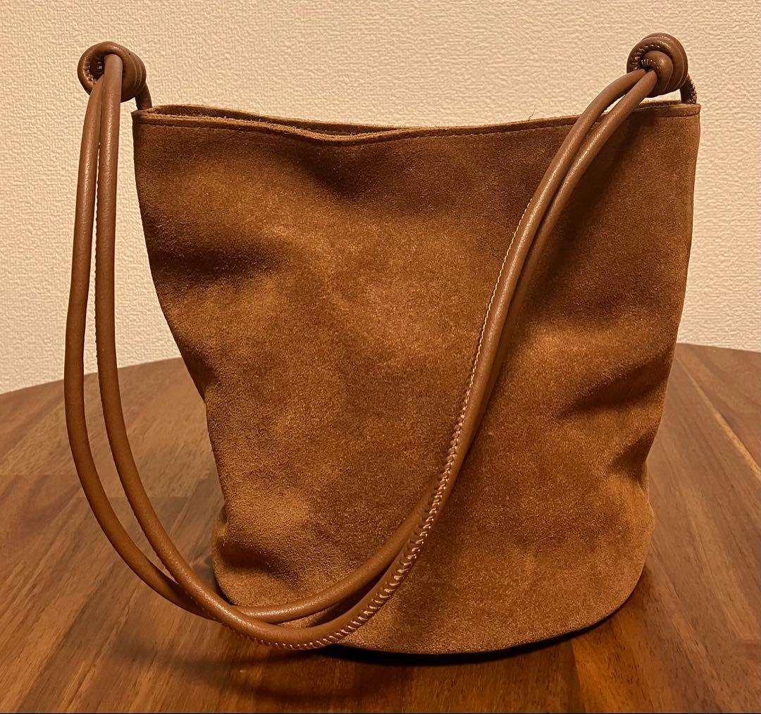 meilmada バッグ 牛革 レザー スエード2wayショルダーバッグ - メルカリ