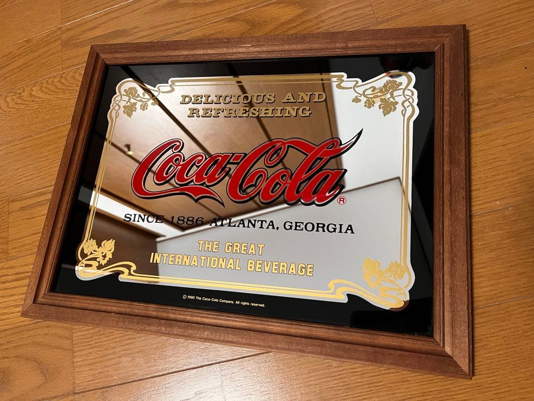【希少】　コカコーラ　バブミラー　ヴィンテージ コカ・コーラ アメリカン雑貨 パブミラー Coca Cola（コカコーラ） 鏡