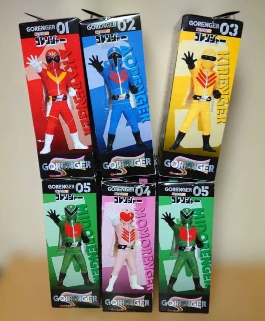 秘密戦隊ゴレンジャー DX 組立式 ソフビ フィギュア - メルカリ