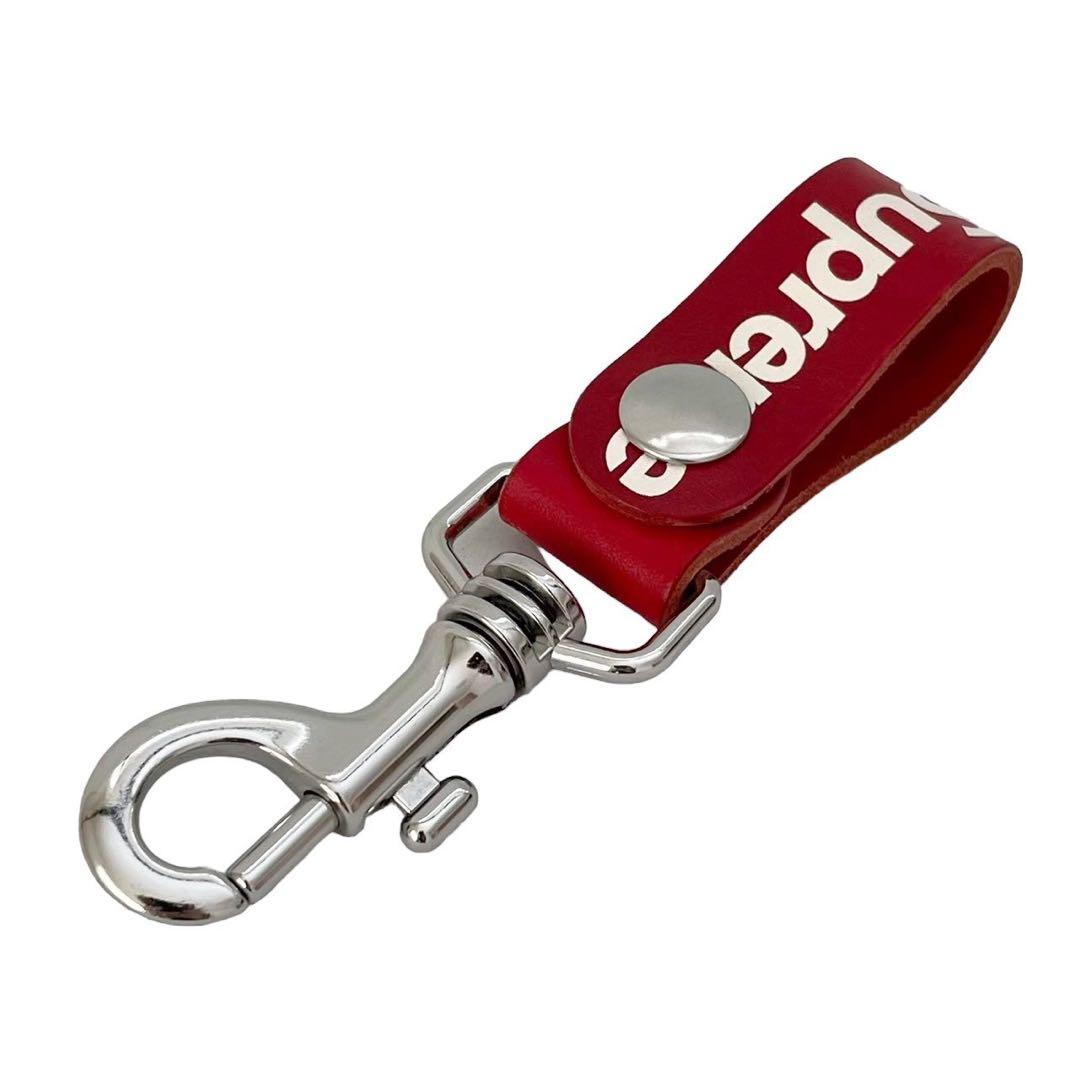 Supreme シュプリーム レザーキーリング 赤 Keychain レザー - メルカリ