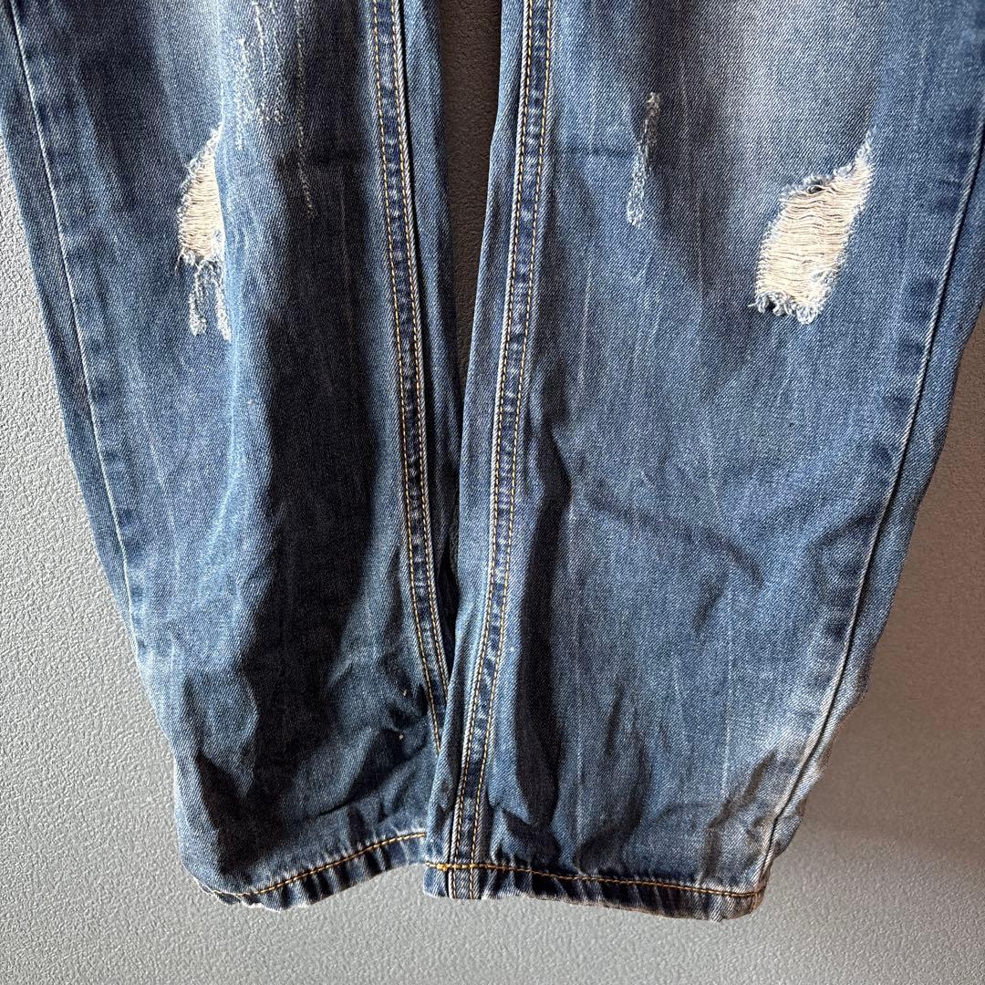 JEAN SEN［L］大人カジュアル◎こなれ感◎ダメージ加工デニム