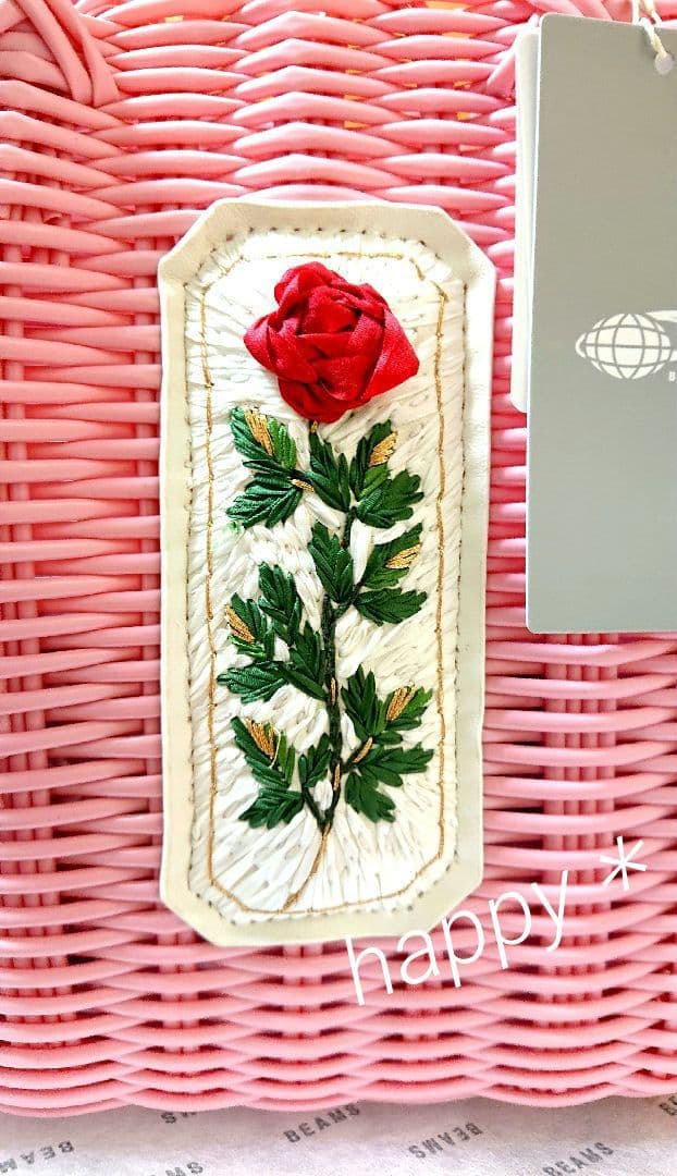 新品タグ付き】ルルメリー × ビームス 手刺繍のかごバッグ (小) - メルカリ