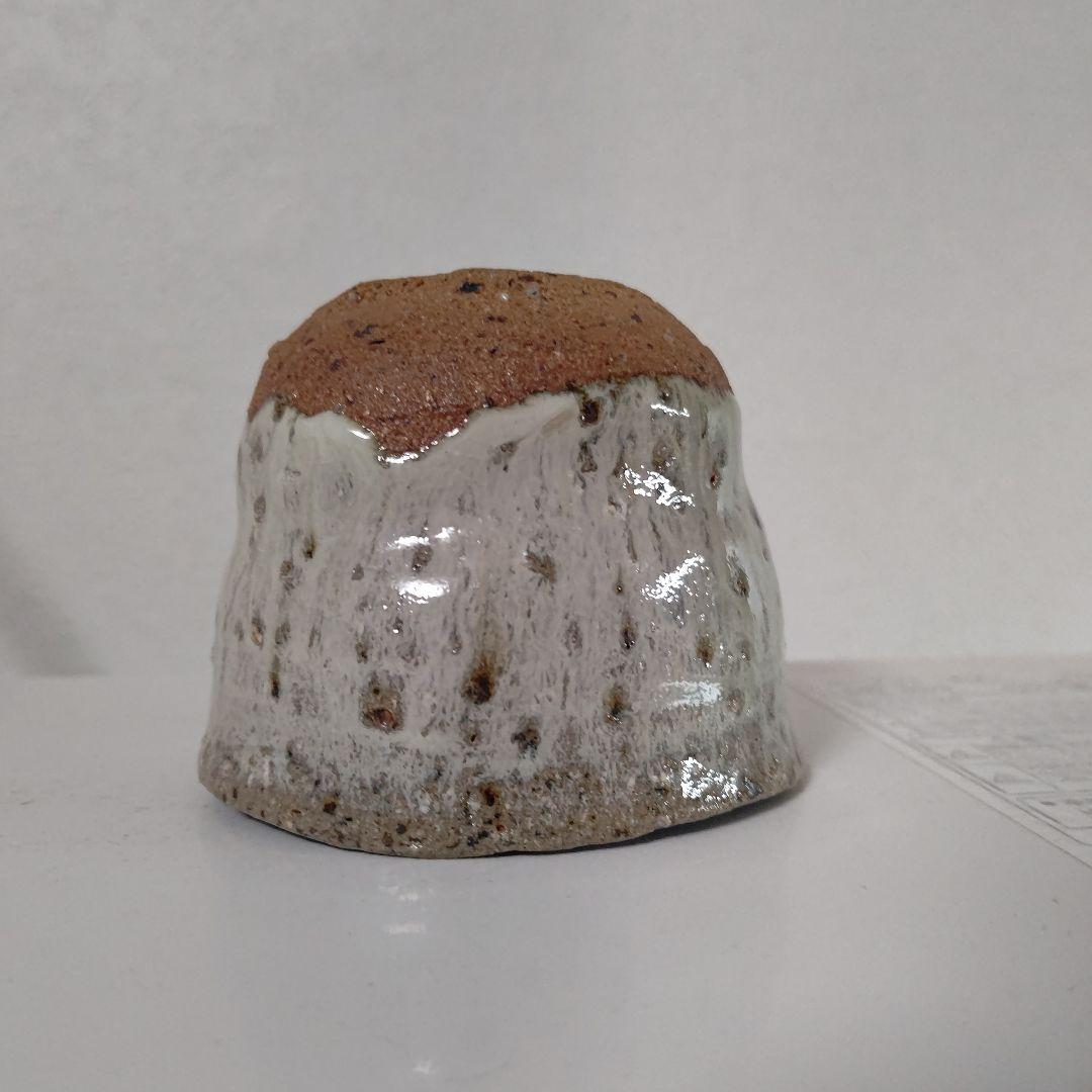 唐津焼き巨匠田中佐次郎作品 大きなぐい呑み 口径8高さ6