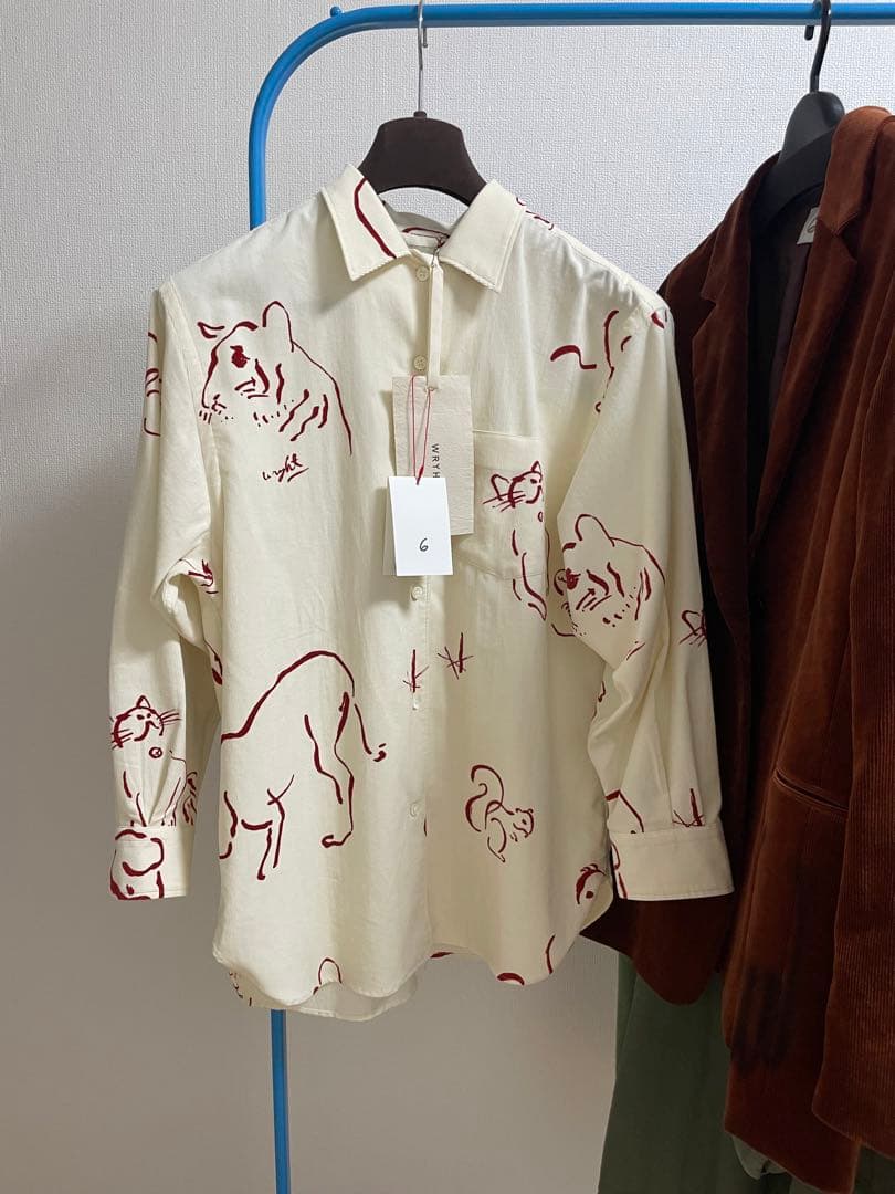 ROKU×wryht アニマルシャツ ロク ライト