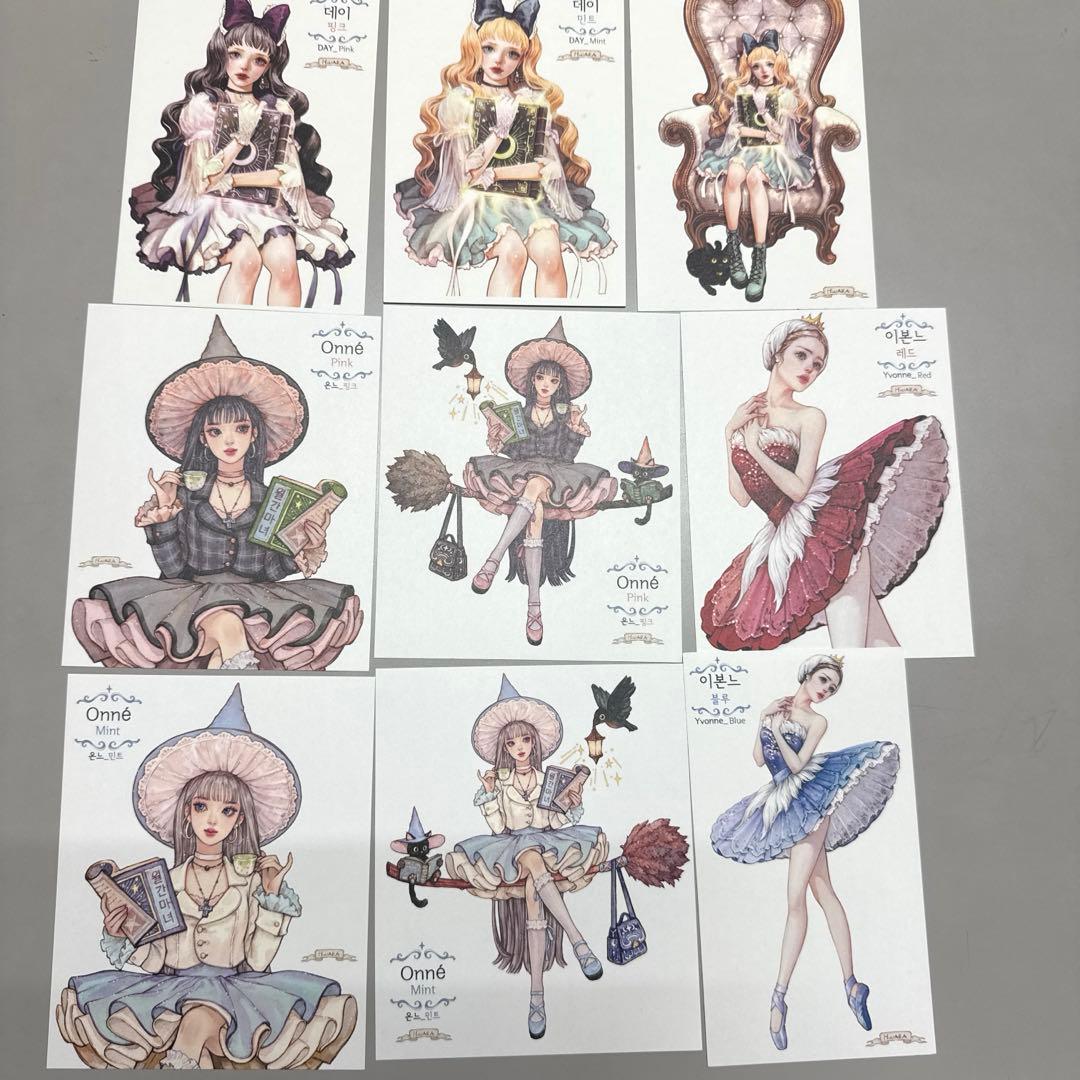 hwara 様 コラージュ素材 女の子ステッカー 9枚セット - メルカリ