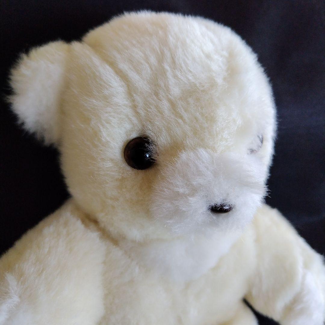 昭和レトロ ぬいぐるみの三英 しろくま シロクマ テディベア 熊