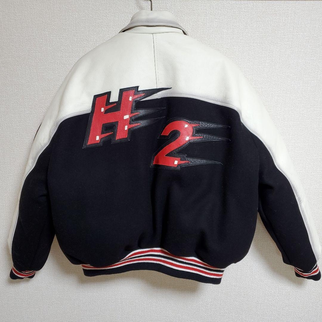 新品】H2 HERON PRESTON H&M レザースタジャン - メルカリ