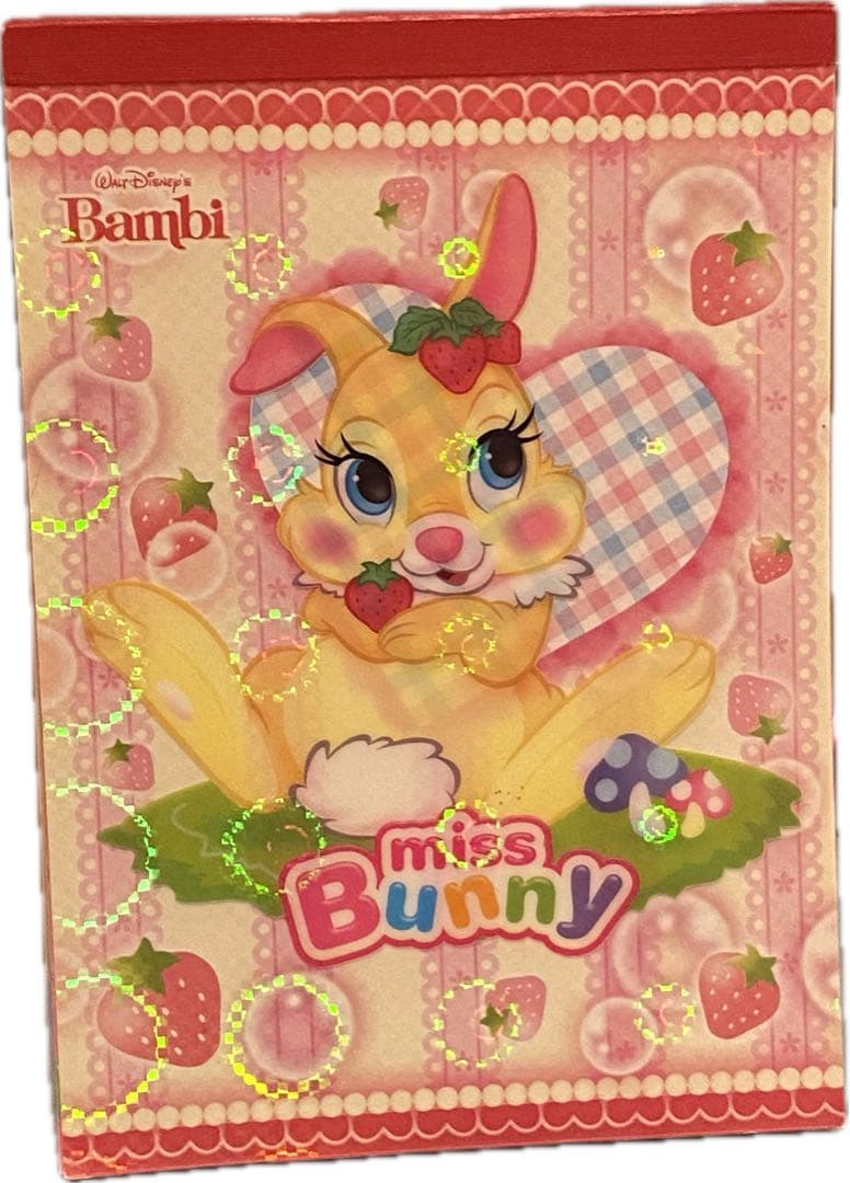 平成レトロ レア メモ帳 Disney ディズニー ミスバニー クラシック