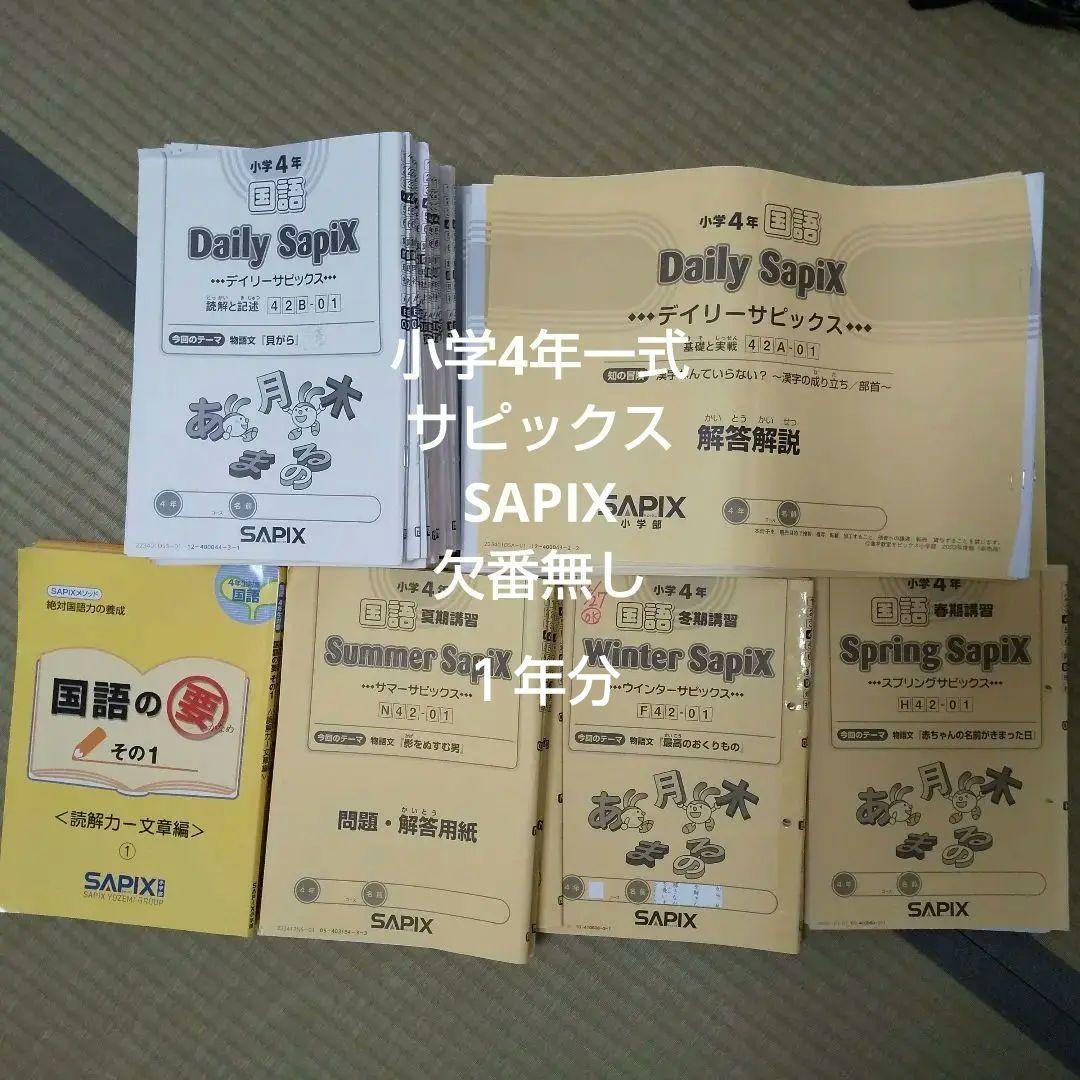 サピックス4年 国語一式 デイリーサピックス 小学4年 国語 AB テキスト