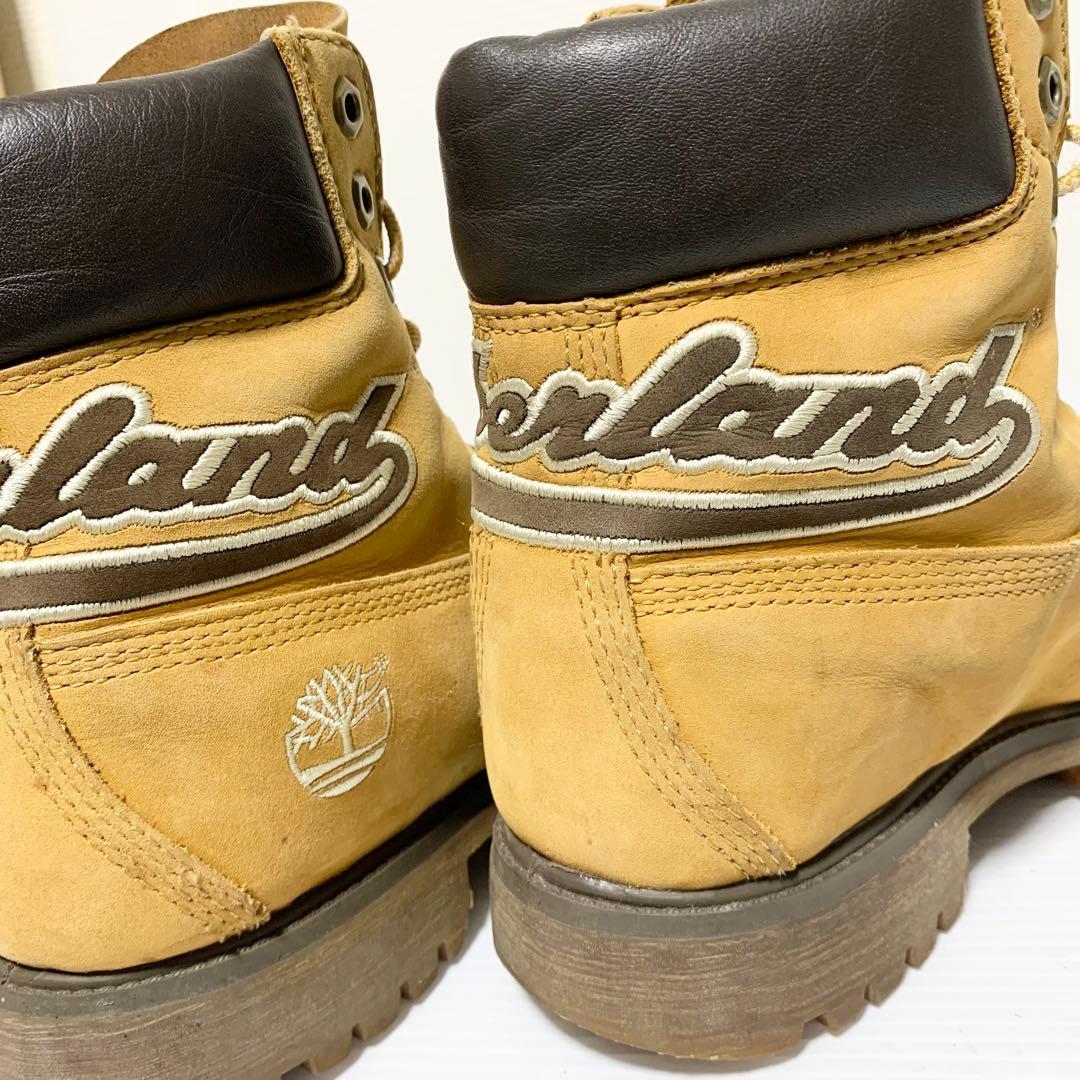 ティンバーランド Timberland ブーツ 7W 25㎝ 刺繍 ロゴ 希少 - メルカリ