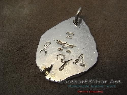 1点物 イーグルネックレス 手彫り ハンドメイド ネックレス k18 かまし