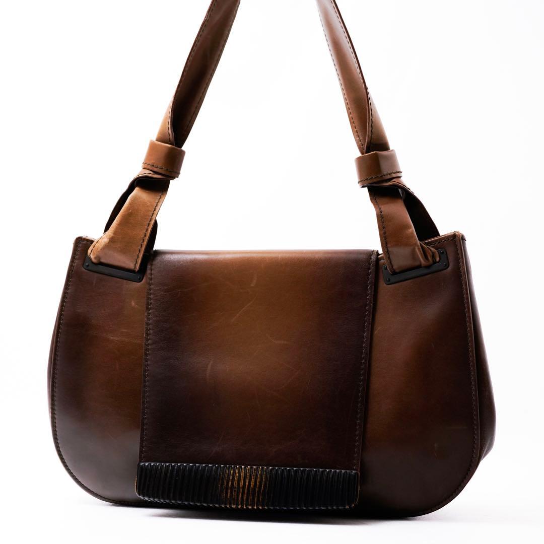 GUCCI Tom Ford Era Leather Bag Wood - メルカリ