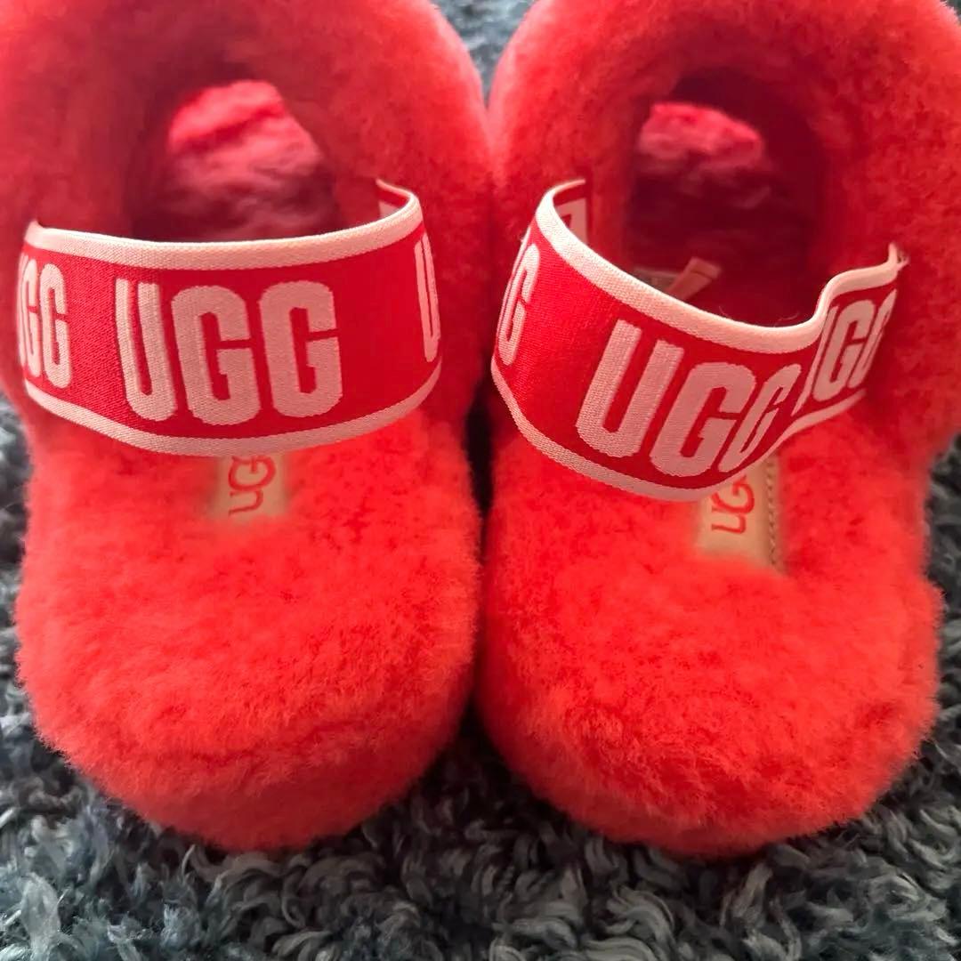 ❤️UGG ❤️オレンジ❤️ファーサンダル❤️ - メルカリ