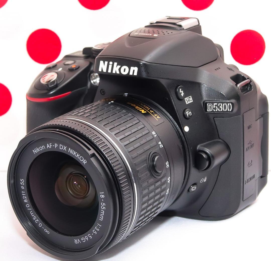 Nikon D5300❤スマホに転送❤Wi-Fi搭載❤動画＆自撮りラクラク！ Nikon D5300⭐️ダブルレンズ⭐️Wi-Fi搭載⭐️自撮りがラクラク