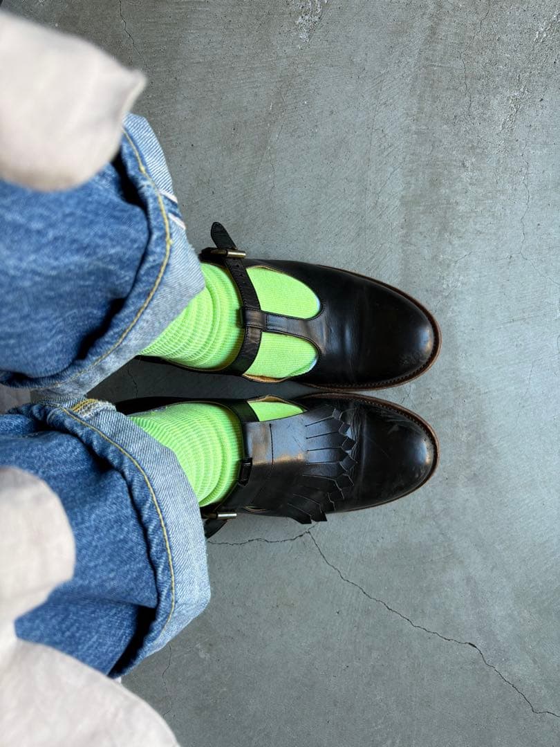 forme Tストラップ タッセル付き　23.5cm