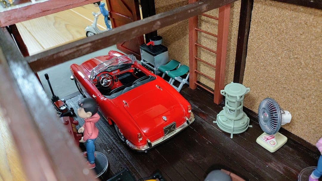 1/18 ジオラマ ミニカー ガレージ 車庫 納屋 ドールハウス 即購入禁止