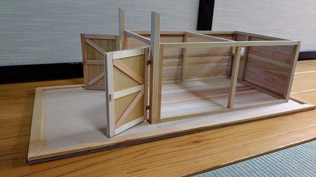 1/18 ジオラマ ミニカー ガレージ 車庫 納屋 ドールハウス 即購入禁止