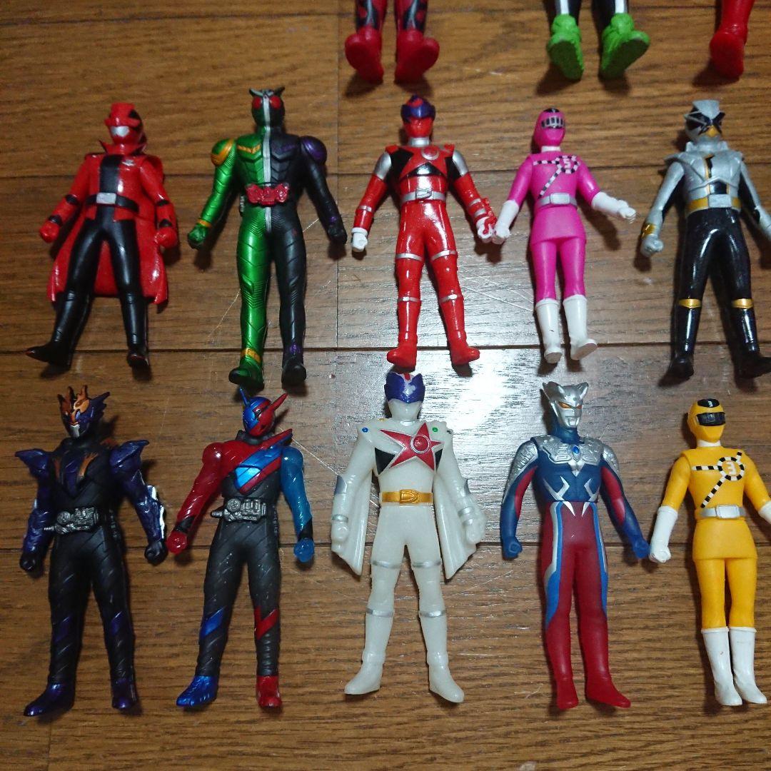30体まとめ売り】ウルトラマン 仮面ライダー スーパー戦隊 ソフビ