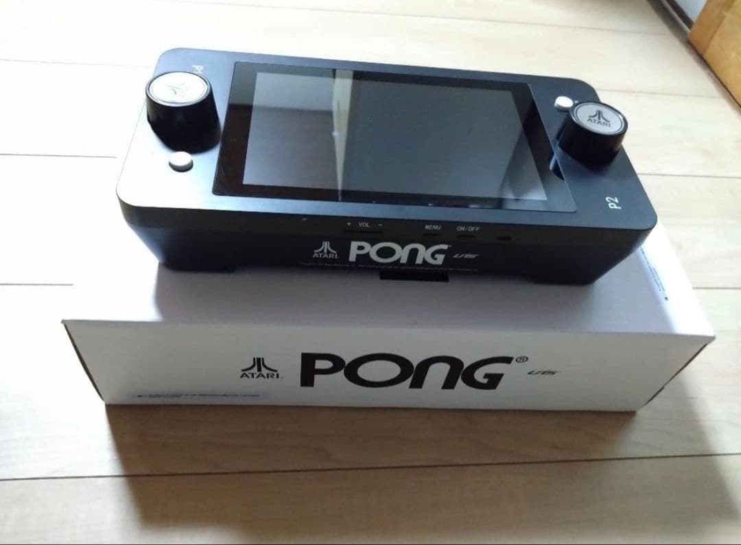 atari mini pong jr 作動確認済 アタリ ミニポン ジュニア アタリのポンしかできないニンテンドースイッチみたいな携帯ゲーム機