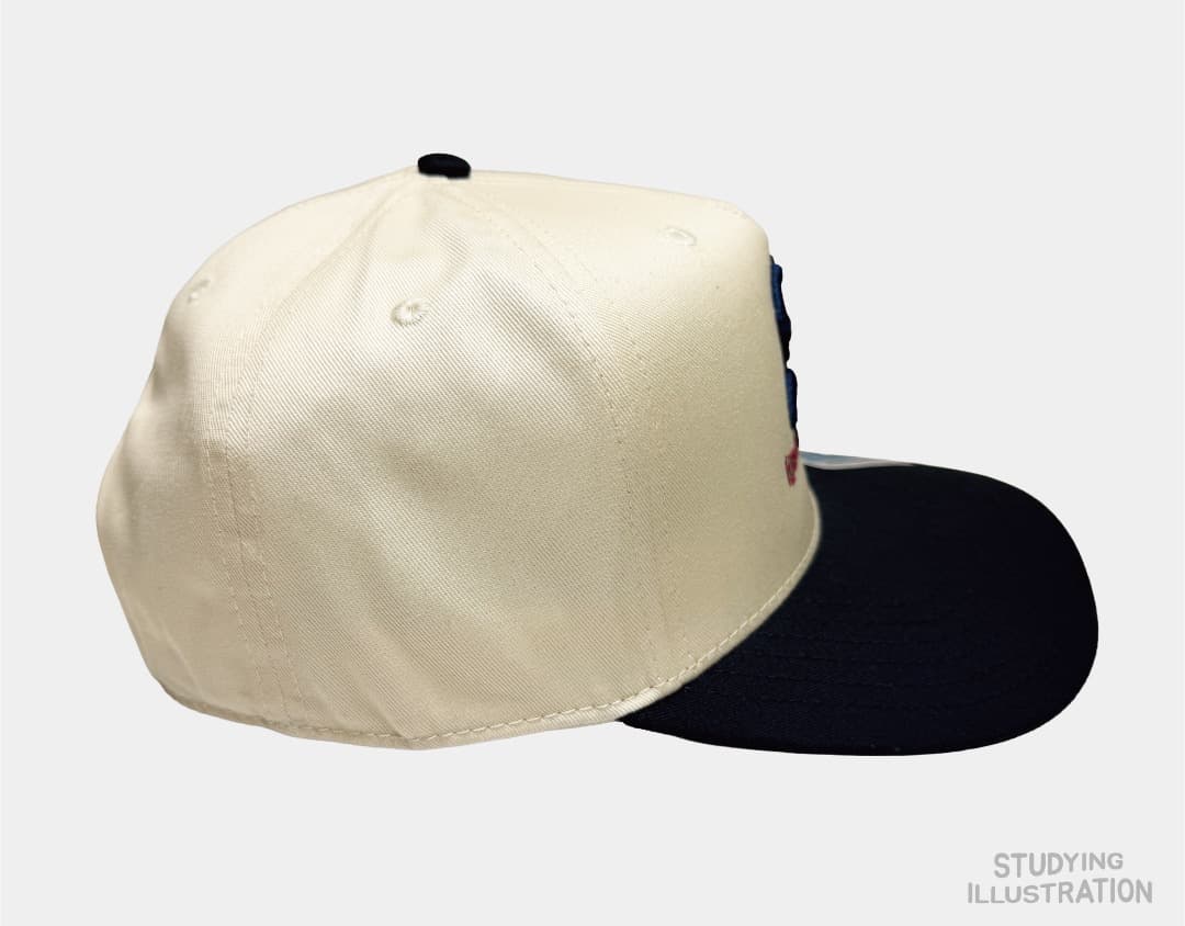 LA スパイダー 同じボディを使用 5パネル 3D刺繍 トラッカーキャップ