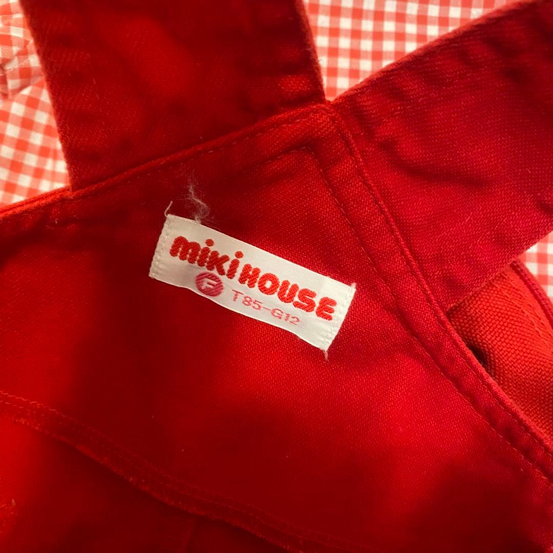 希少 ミキハウス ブラウス ダルマオール 立体クマロンパース リュック