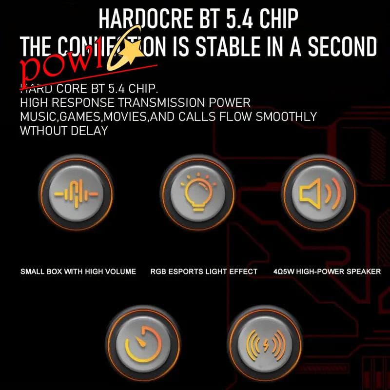 ミニポータブルサブウーファースピーカーLEDタッチスクリーン搭載強力