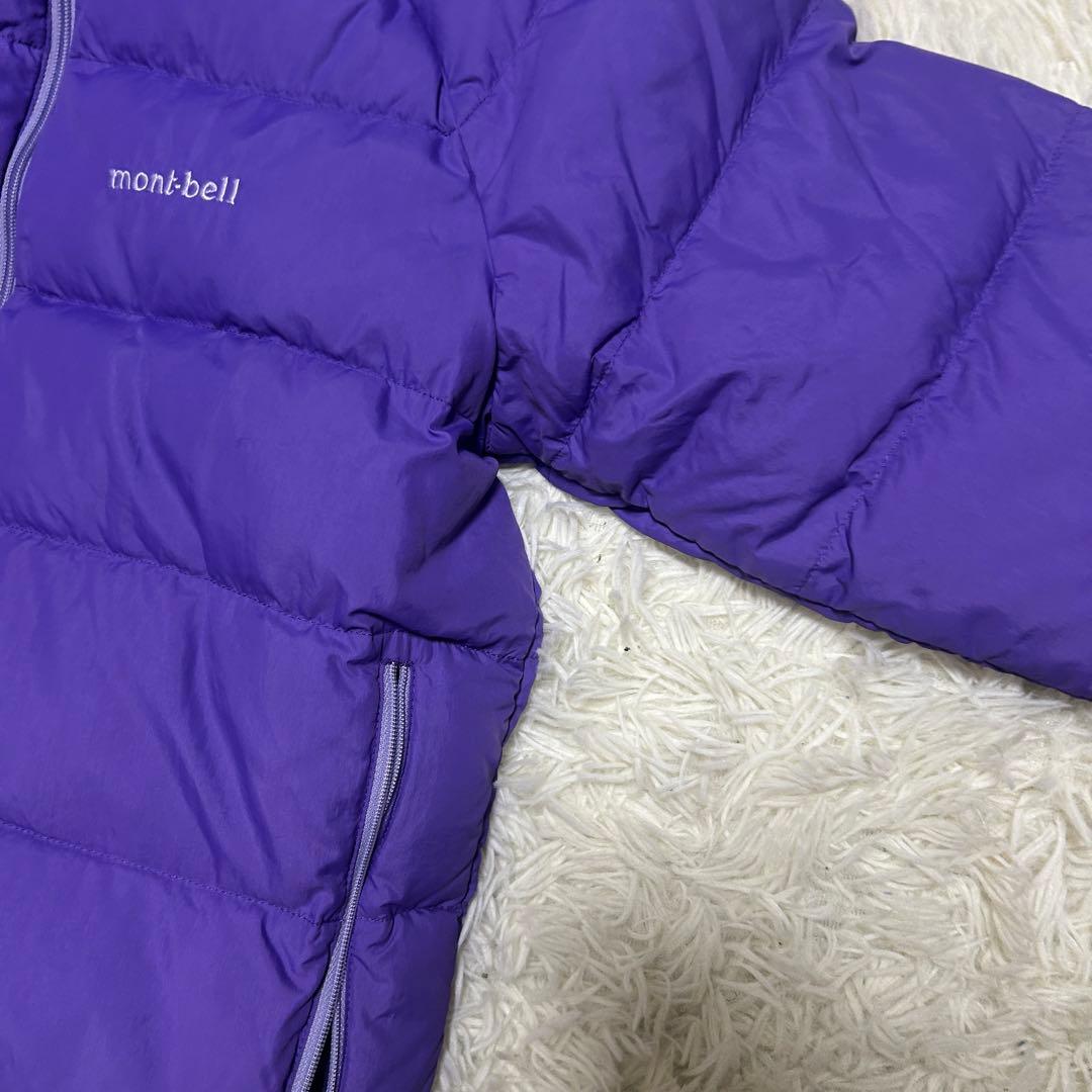 mont-bell モンベル キッズ 160 ダウンジャケット パープル 袋付